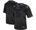 Baltimore Ravens #5 Joe Flacco Elite New Lights Out Black Football Jersey