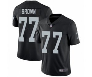 Oakland Raiders #77 Trent Brown Black Team Color Vapor Untouchable Limited Player Football Jersey