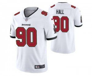 Tampa Bay Buccaneers #90 Logan Hall White Vapor Untouchable Limited Stitched Jersey