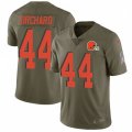 Cleveland Browns #44 Nate Orchard Limited Olive 2017 Salute to Service NFL Jersey