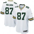 Green Bay Packers #87 Jordy Nelson Game White NFL Jersey