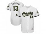 Baltimore Orioles #13 Manny Machado White Flexbase Authentic Collection Memorial Day MLB Jersey