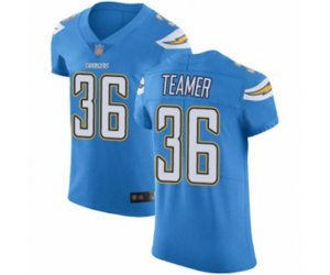 Los Angeles Chargers #36 Roderic Teamer Electric Blue Alternate Vapor Untouchable Elite Player Football Jersey