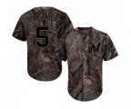 Milwaukee Brewers #5 Cory Spangenberg Authentic Camo Realtree Collection Flex Base Baseball Jersey