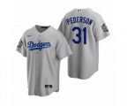 Los Angeles Dodgers Joc Pederson Gray 2020 World Series Replica Jersey