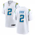Los Angeles Chargers #2 Easton Stick Nike White Vapor Limited Jersey