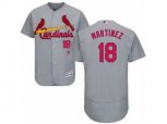St. Louis Cardinals #18 Carlos Martinez Grey Flexbase Authentic Collection MLB Jersey