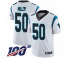 Carolina Panthers #50 Christian Miller White Vapor Untouchable Limited Player 100th Season Football Jersey