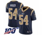Los Angeles Rams #54 Bryce Hager Navy Blue Team Color Vapor Untouchable Limited Player 100th Season Football Jersey