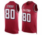 Atlanta Falcons #80 Luke Stocker Limited Red Player Name & Number Tank Top Football Jersey