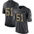 New Orleans Saints #51 Cesar Ruiz Black Stitched NFL Limited 2016 Salute to Service Jersey