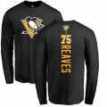 Pittsburgh Penguins #75 Ryan Reaves Black Backer Long Sleeve T-Shirt