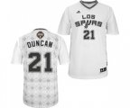 San Antonio Spurs #21 Tim Duncan Swingman White New Latin Nights Basketball Jersey
