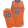New York Knicks #10 Walt Frazier Swingman Orange Alternate NBA Jersey