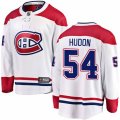 Montreal Canadiens #54 Charles Hudon Authentic White Away Fanatics Branded Breakaway NHL Jersey