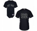 New York Yankees #52 C.C. Sabathia Authentic Black Baseball Jersey