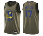 Golden State Warriors #17 Chris Mullin Swingman Green Salute to Service Basketball Jersey