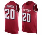 Atlanta Falcons #20 Kendall Sheffield Limited Red Player Name & Number Tank Top Football Jersey