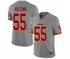 Washington Redskins #55 Cole Holcomb Limited Gray Inverted Legend Football Jersey