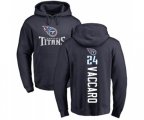 Tennessee Titans #24 Kenny Vaccaro Navy Blue Backer Pullover Hoodie