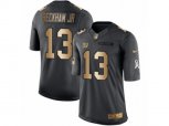New York Giants #13 Odell Beckham Jr Limited Black Gold Salute to Service NFL Jersey