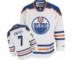 Edmonton Oilers #7 Paul Coffey Authentic White Away NHL Jersey