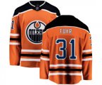 Edmonton Oilers #31 Grant Fuhr Fanatics Branded Orange Home Breakaway NHL Jersey