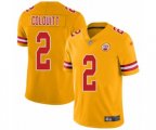 Kansas City Chiefs #2 Dustin Colquitt Limited Gold Inverted Legend Football Jersey