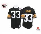 Pittsburgh Steelers #33 Merril Hoge Black Authentic Football Jersey