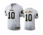 San Francisco 49ers #10 Jimmy Garoppolo Limited White Golden Edition Football Jersey