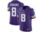 Minnesota Vikings #8 Kirk Cousins Purple Team Color Men Stitched NFL Vapor Untouchable Limited Jersey