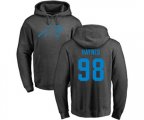 Carolina Panthers #98 Marquis Haynes Ash One Color Pullover Hoodie