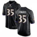 Baltimore Ravens #35 Gus Edwards Nike Black Vapor Limited Player Jersey