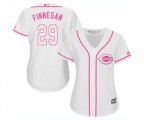 Women's Cincinnati Reds #29 Brandon Finnegan Replica White Fashion Cool Base Baseball Jersey