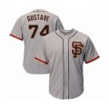 San Francisco Giants #74 Jandel Gustave Grey Alternate Flex Base Authentic Collection Baseball Player Jersey