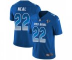 Atlanta Falcons #22 Keanu Neal Limited Royal Blue 2018 Pro Bowl Football Jersey