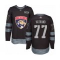 Florida Panthers #77 Frank Vatrano Authentic Black 1917-2017 100th Anniversary Hockey Jersey