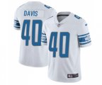 Detroit Lions #40 Jarrad Davis Limited White Vapor Untouchable Football Jersey