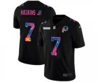 Washington Redskins #7 Dwayne Haskins Jr Multi-Color Black 2020 NFL Crucial Catch Vapor Untouchable Limited Jersey