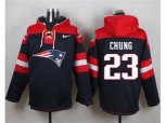 New England Patriots #23 Patrick Chung Navy Blue Player Pullover NFL Hoodie