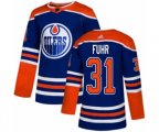 Edmonton Oilers #31 Grant Fuhr Premier Royal Blue Alternate NHL Jersey