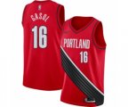 Portland Trail Blazers #16 Pau Gasol Swingman Red Finished Basketball Jersey - Statement Edition