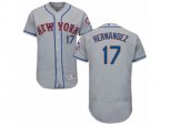New York Mets #17 Keith Hernandez Grey Flexbase Authentic Collection MLB Jersey