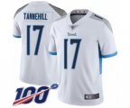 Tennessee Titans #17 Ryan Tannehill White Vapor Untouchable Limited Player 100th Season Football Jersey