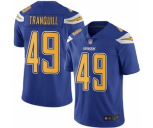 Los Angeles Chargers #49 Drue Tranquill Limited Electric Blue Rush Vapor Untouchable Football Jersey