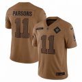 Dallas Cowboys #11 Micah Parsons Nike Brown 2023 Salute To Service Limited Jersey