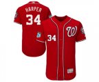 Washington Nationals #34 Bryce Harper Scarlet 2017 Spring Training Authentic Collection Flex Base Baseball Jersey
