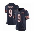 Chicago Bears #9 Nick Foles 100th Season Navy Limited Jersey