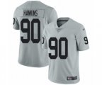 Oakland Raiders #90 Johnathan Hankins Limited Silver Inverted Legend Football Jersey