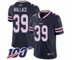 Buffalo Bills #39 Levi Wallace Limited Navy Blue Inverted Legend 100th Season Football Jersey